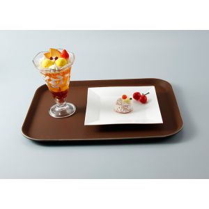 China 18inch A5 100% Melamine No Skid Food Serving Tray on sale