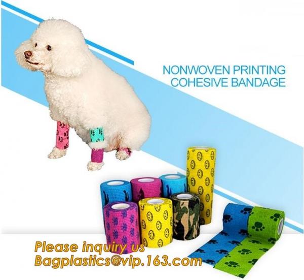 Buy Cohesive Flexible Bandage Cotton Cohesive Bandage sports tape Mixed Color Self Adhesive elastic bandage bagplastics pac at wholesale prices