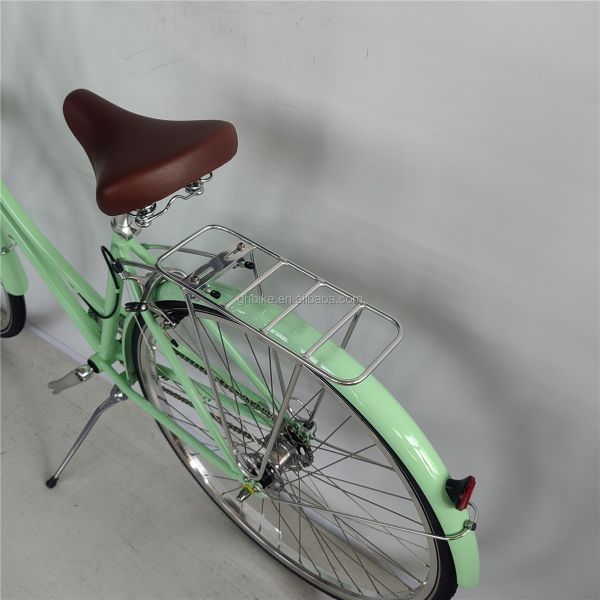 14KG Retro Ladies 7 Speed Vintage Bicycles 700C Adult Women's City Bike with Basket