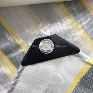 Woven PE Tarpaulin with Coated Stripes Rainproof Dustproof Waterproof Sun