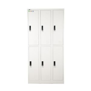 Metal 6 Door Employee Lockers for Office Gym Staff