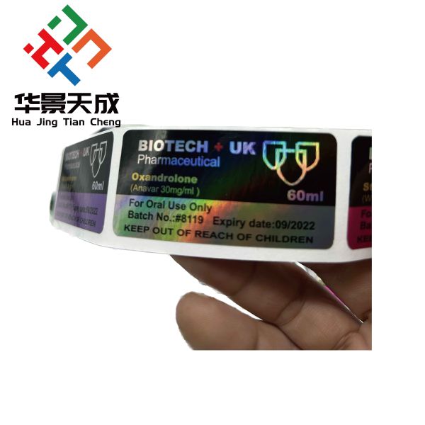 Buy Silk Screen Printed Vial Labels In Orange Color For Plastic Vials And Customized Size at wholesale prices