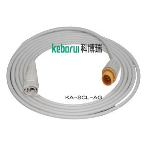 Schiller 4pin IBP adapter cable to Smiths transducer