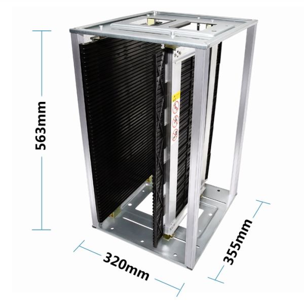 3.0mm Depth 125 Degree 100KG Capacity ESD Magazine Rack