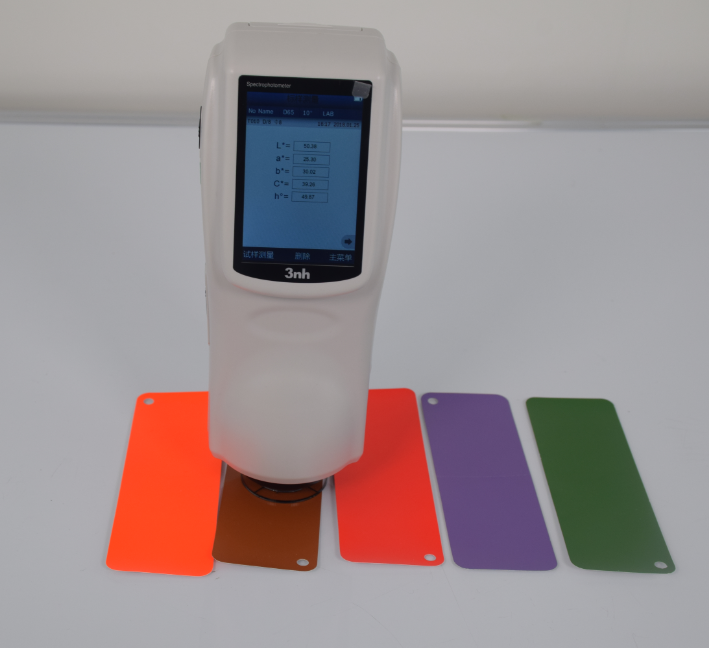 Handheld Colour Measurement Spectrophotometer Ns800 3nh Colorimeter 8mm Aperture 45/0