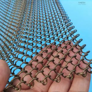 Aluminum Chain Link Metal Mesh Curtain - Powder Coated Rust Resistant
