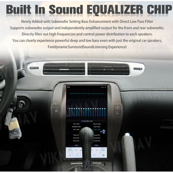 Multimedia 2 DIN Android Car Head Unit For Chevron Camaro 2010 - 2015