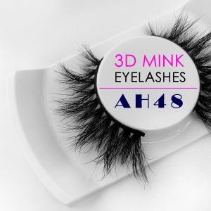 Natural Black Reusable Mink Eyelashes Soft Cotton Band Customized Thickness