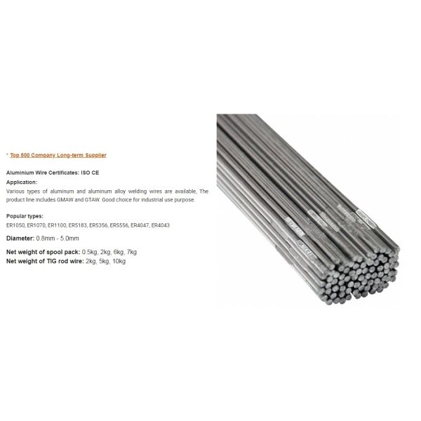 High Safety Level Silicon Bronze Welding Wire Aluminium Welding Wire Roll Aluminum Solder