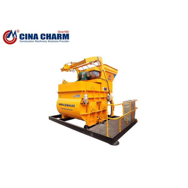 Stationary Small Automatic Capacity JS750 Twin Shaft Concrete Mixer