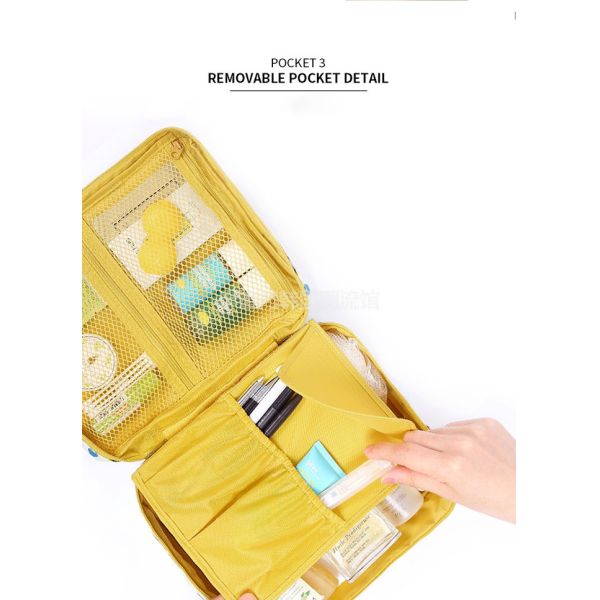 Cartoon Patterns Colorful Travel Organizer Bag SGS Certificated Multiple Compartments