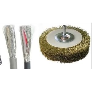 Diameter 1 - 25mm Cable Shielded Layer Brushing Machine