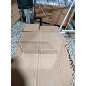 High Durability Double Sided Sign Holder Desktop Sign Stand High Transparency