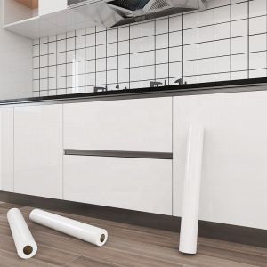 Interior Kitchen Wallpaper Sticker White PVC Wall Stickers For Kitchen