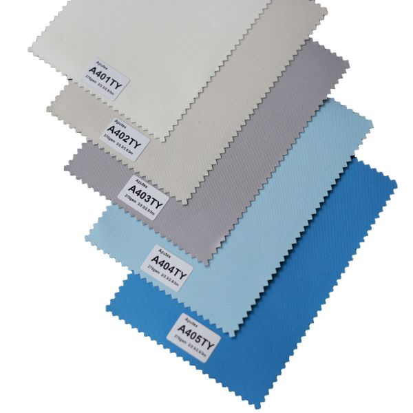 100% Polyester Silver Coated Blackout Roller Blinds Fabrics for Home Decor Window Decoration