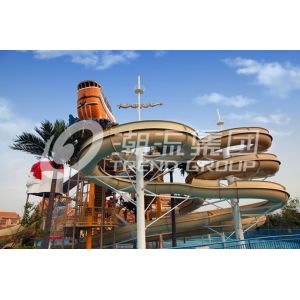 Giant Hotel Aqua Playground Children / Adults Friendly Water Slides