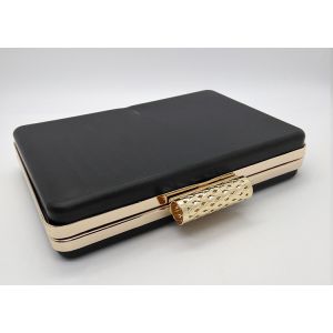 Hollow Web Closure Gold Clamshell Purse Frame With Chain Loops