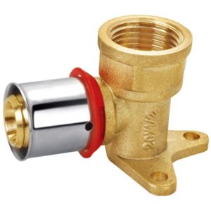 China 1/2 Inch Brass Compression Fittings 16x1/2 20x1/2 Compression Wall Plate Straight on sale