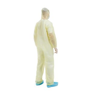 Anti Pollution Disposable Protective Coverall With Hood