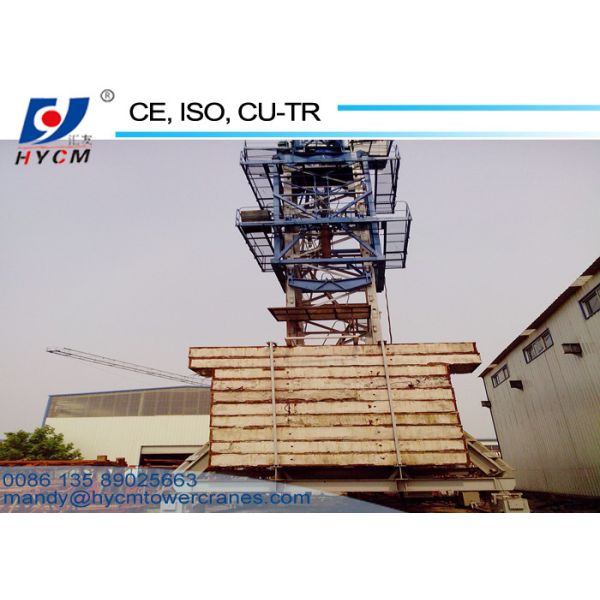 Moving 6ton QTZ5610 Travelling Topkit Tower Crane with 56m Jib Length