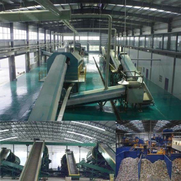 Construction Household Waste Garbage Sorting Plant Line Low Consumption