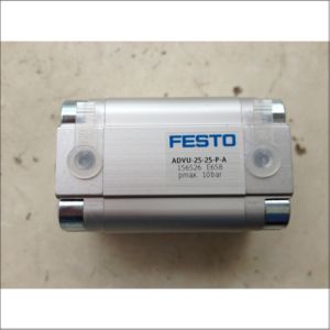 Festo ADVU-25-25-P-A Compact Pneumatic Cylinder for Oil Cylinder Applications with 25mm Piston Diameter and 25mm Stroke