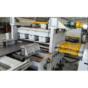 China Professional  6X1600 light pole plate slitting machine / cutting machine on sale