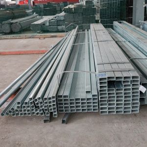 Iron GI Galvanized Square Steel Pipe Tube 6m 275g/M2 SS540
