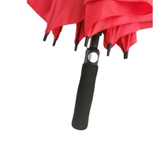 Red Custom Promotional Umbrellas , Golf Rain Umbrella Silk Screen Print