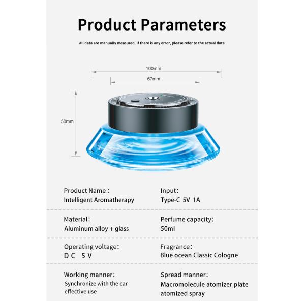 Aromatherapy Car Air Freshener 50Ml Empty Car Bottle Vent Diffuser