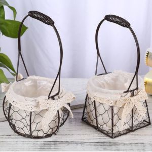 Holiday Gift Iron Basket