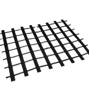 Road Bed Solidification Biaxial Polyester Geogrid Made of 80-80 PET Material in