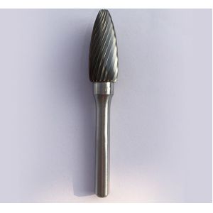 Quality Type F 6MM 8MM 10MM 12MM Head Cut Dia Tungsten Carbide Burr Bits Fine Cut Double Cut for sale