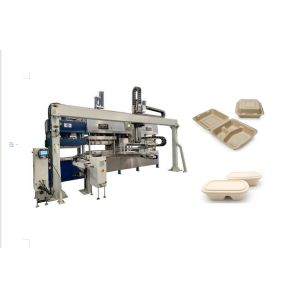 Quality Sugarcane Bagasse Plates Making Machine PLC Control for sale