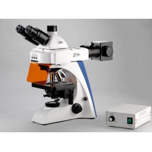 Integrated Dark Field Polarizing Lab Biological Microscope 4 Position