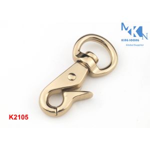 OEM ODM Brass Bag Snap Hook Zinc Alloy Swivel Eye Snap Hook For Purse