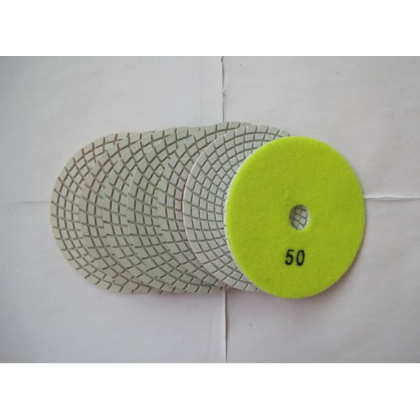 Buy 3mm Thickness Diamond Flexible Polishing Pad Wear Resistance Environmental Protection at wholesale prices