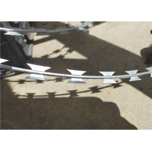 High Grade BTO 22 Razor Wire Fence 500mm Coil Diameter Concertina Blade Wire