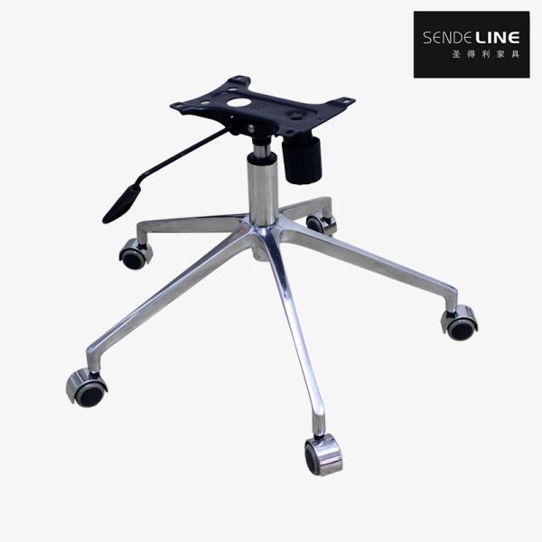 Buy Ergonomically Adjustable Office Chair With 700mm Polished Aluminum Alloy Base at wholesale prices