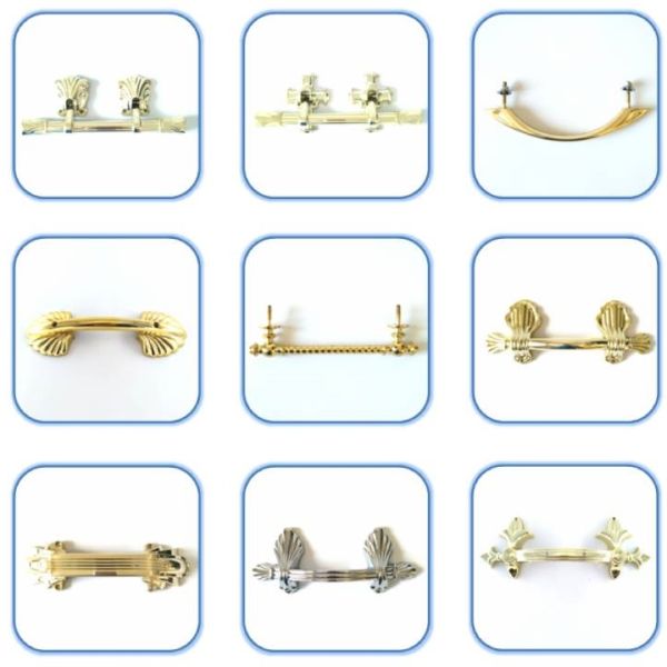 HP015 size 21.5x8.6cm gold color Plastic coffin handle and Casket Fittings