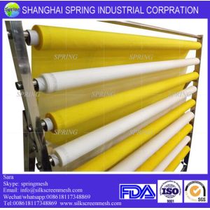120T-40um(300mesh)Yellow polyester screen printing mesh /screen printing mesh