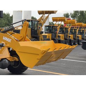 4 Wheel Moving Backhoe Loader Type Avant Tractor Data 3.6 Ton Electric Wheel