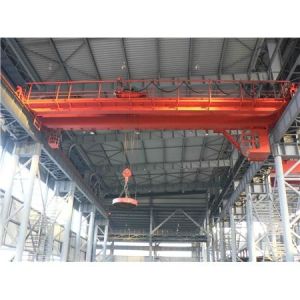 QC type electromagnetic bridge crane A6 heavy duty with cabin control for steel