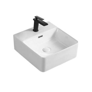 Solid Surface Ceramic Basin Sink Counter Top Washbasin for Bathroom Cloakroom