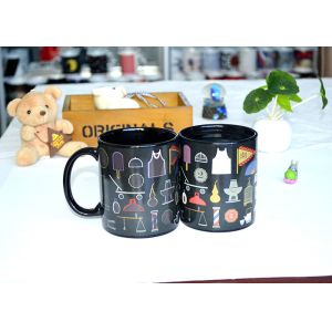 Hot Sensitive Color Changing Coffee Mug , Color Changed Magic Coffee Cup