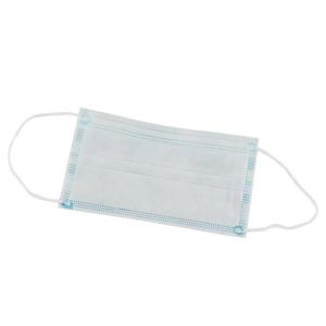 Adults Sterile Blue Disposable Mask , Disposable Mouth Mask Eco - Friendly