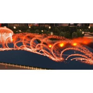 3D Nozzle Fountain SS304 Floating Water Fountain For Lake