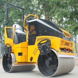 3 Ton Hydraulic Asphalt Rollers Kubota Engine Diesel Double Drum Mini Small Road