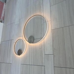 Custom Made Pendant Lights Modern Circular Led Chandelier AC110V To 240V