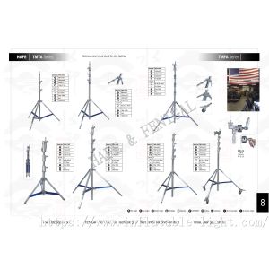 Aluminum Tripod Light Stand Air Damped Lamp Flexible Stainless Steel